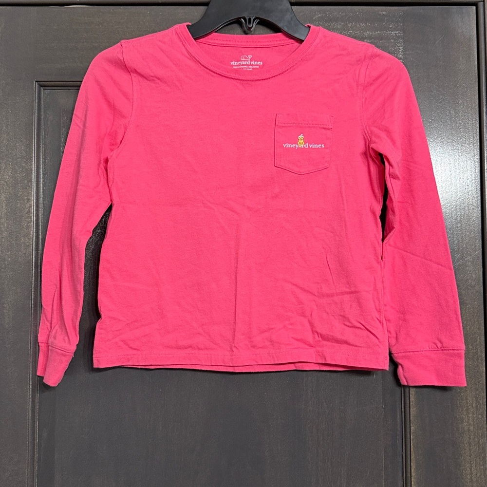 Vineyard Vines Kids‎ Festive puppy Long Sleeve Tee Medium